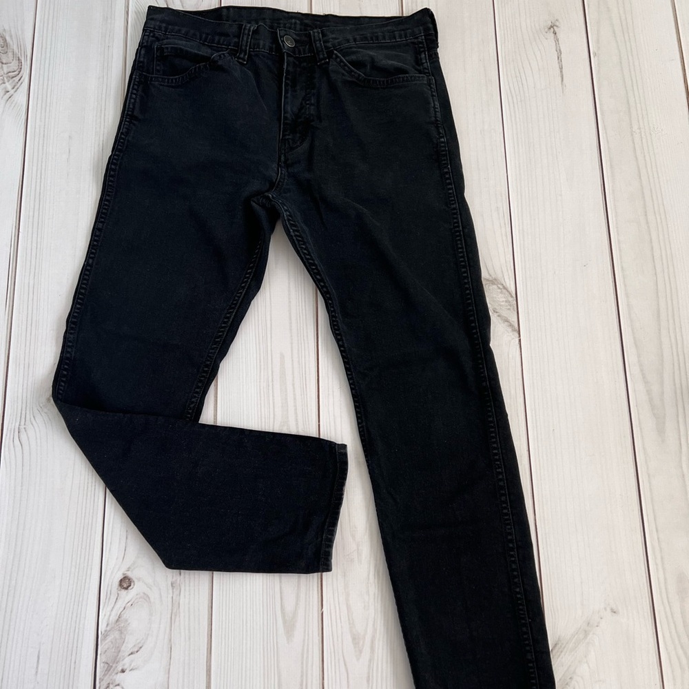 Levi's Black Straight Jeans